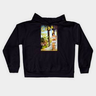 Vintage Travel - Cuba Kids Hoodie